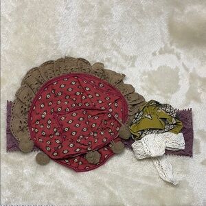 Mustard Pie Red and Brown Patterned Headband